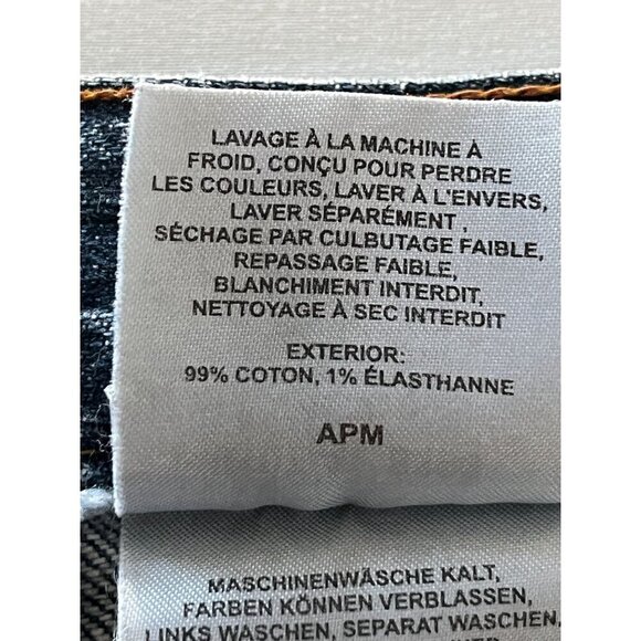 Columbia Jeans Womens 14 Blue Denim Boot Cut Leg Faded Distressed Torn - Picture 14 of 14